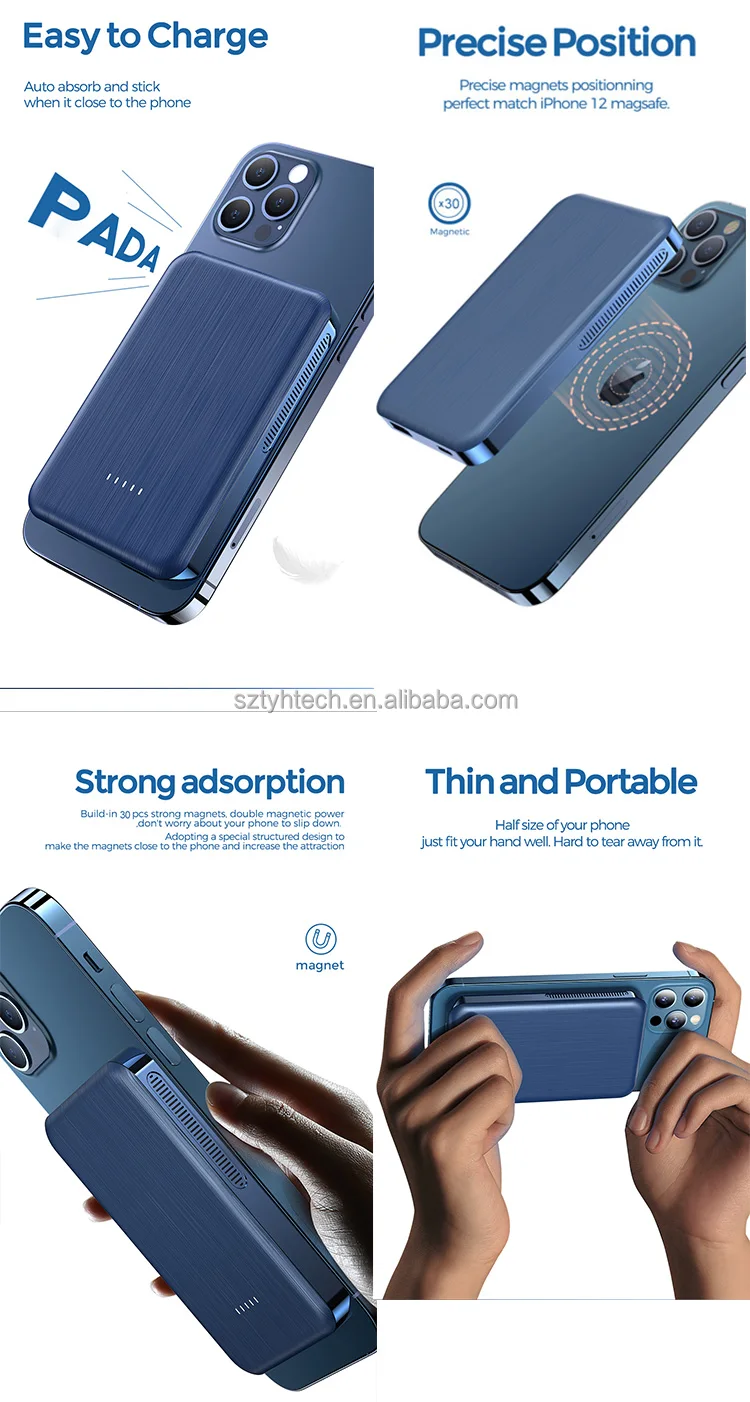 Tongyinhai magsafe accessories factory price Wireless magsafe magnetic powerbank portable charger power bank - ANKUX.COM