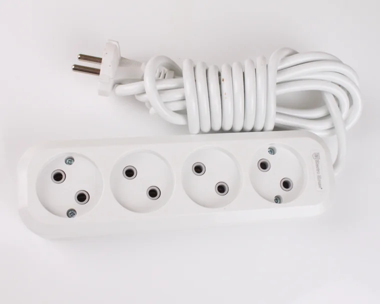 Extension Socket 4 Way Without Grounding Eu Uk Standard With 2/3/5 ...