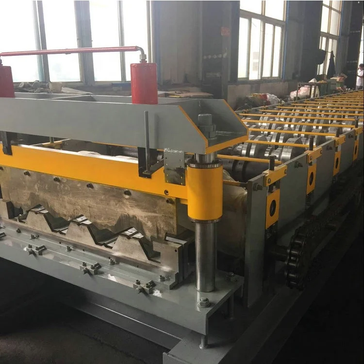 Simple Operate Metal Tile System Making 750 Profile Trapezoid Roof Sheet Cold Roll Forming Machine