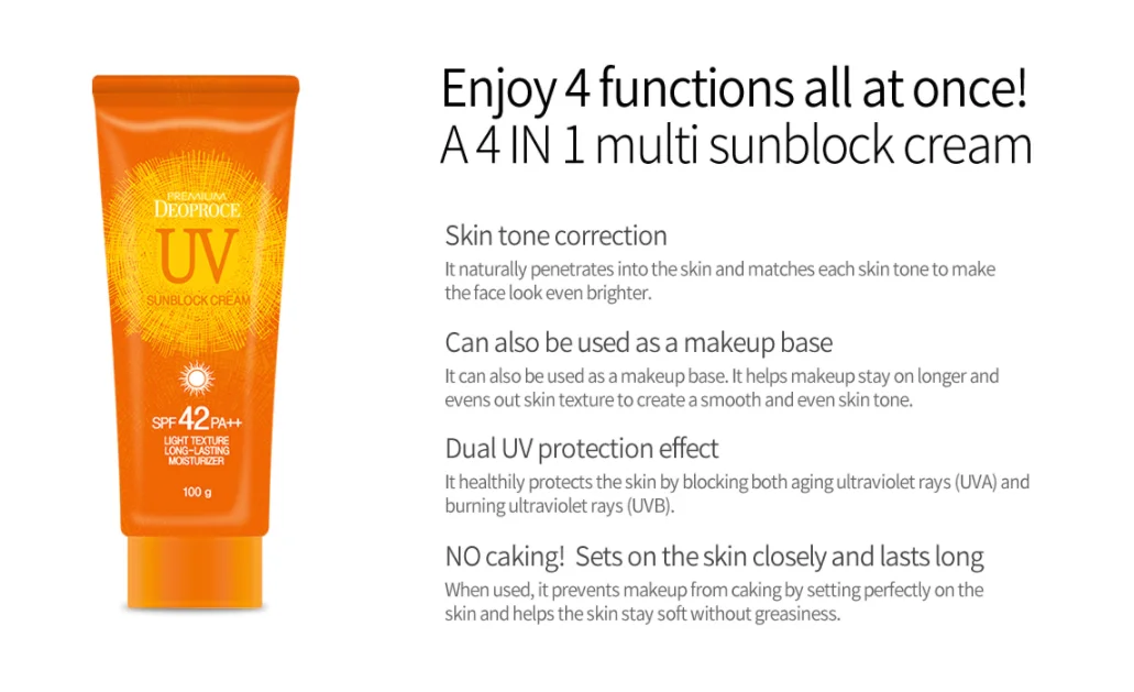 deoproce uv sunblock cream