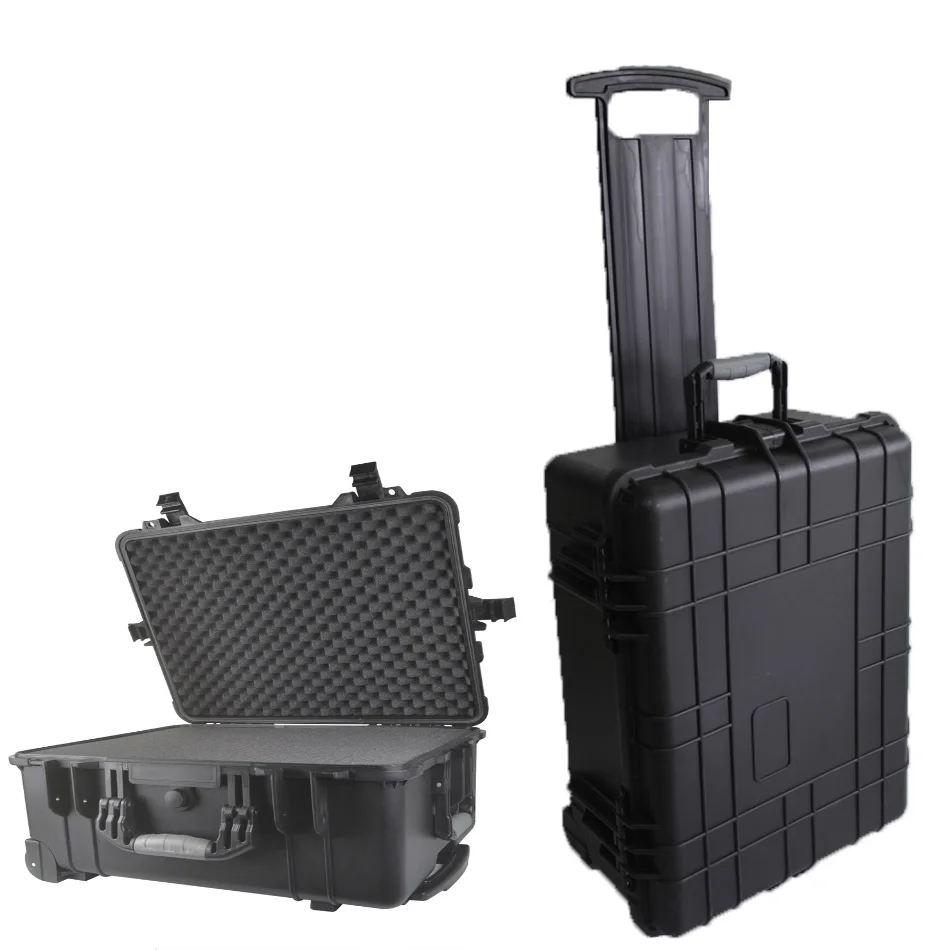 Source ABS Universal Waterproof Case Suitcase Plastic Hard Case Tool Box  With Wheels on m.
