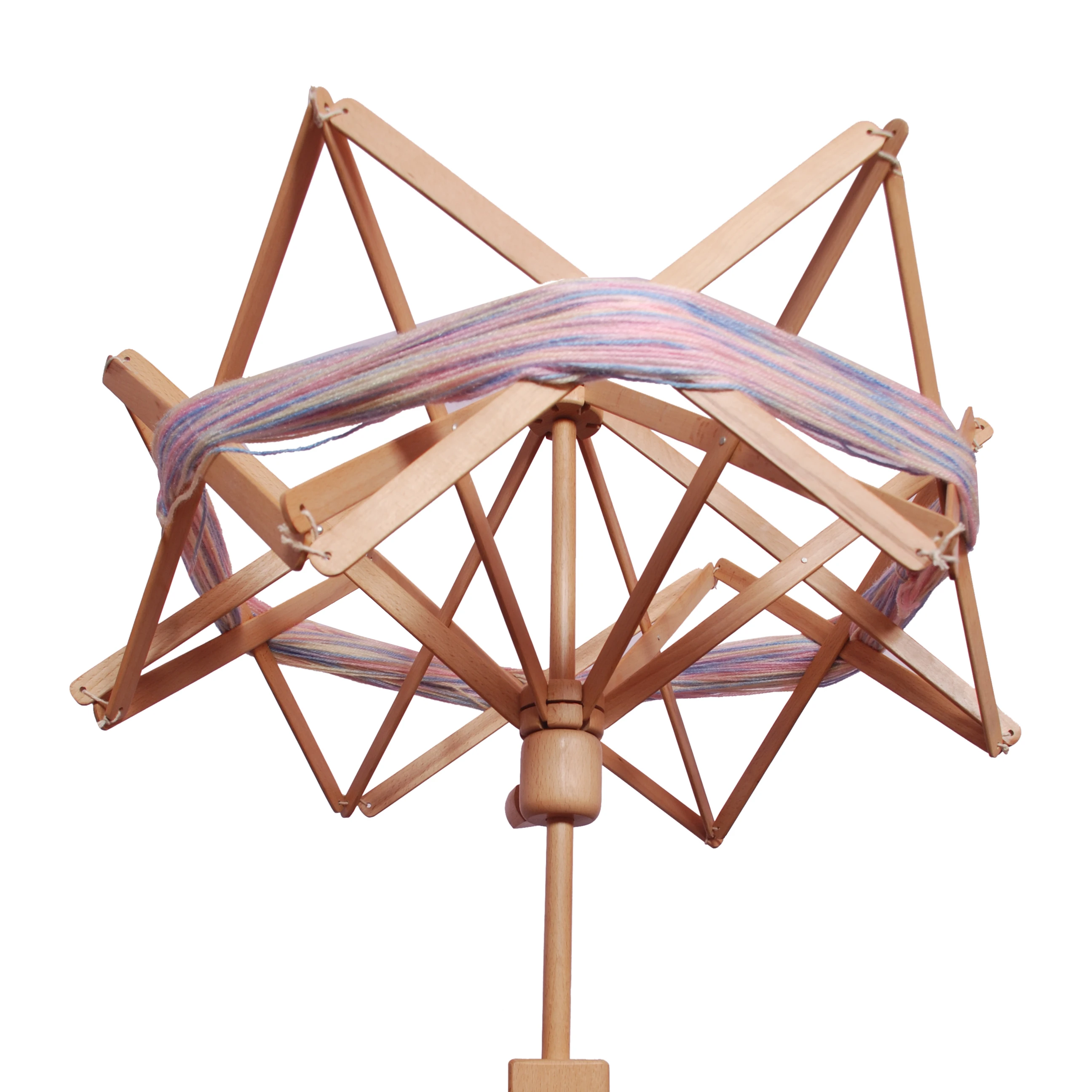 beech wood wool swift winder large size to hold skein of yarn