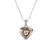 S925 With 18k Rose & White Gold Plated Luxury Brand Necklace