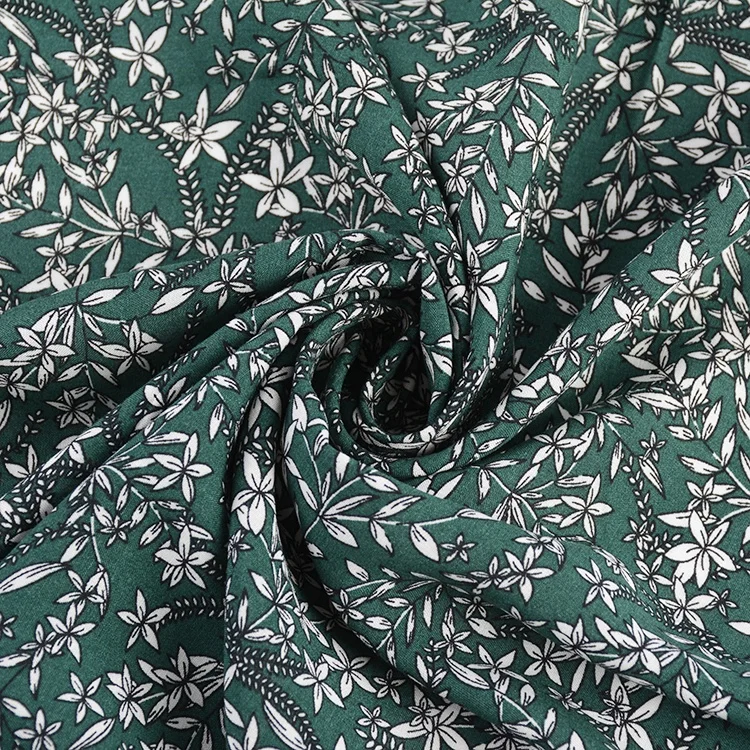 Профессиональное супер мягкое Цветочное платье премиум-класса из 100% искусственного шелка Тканое платье с принтом в рулонах