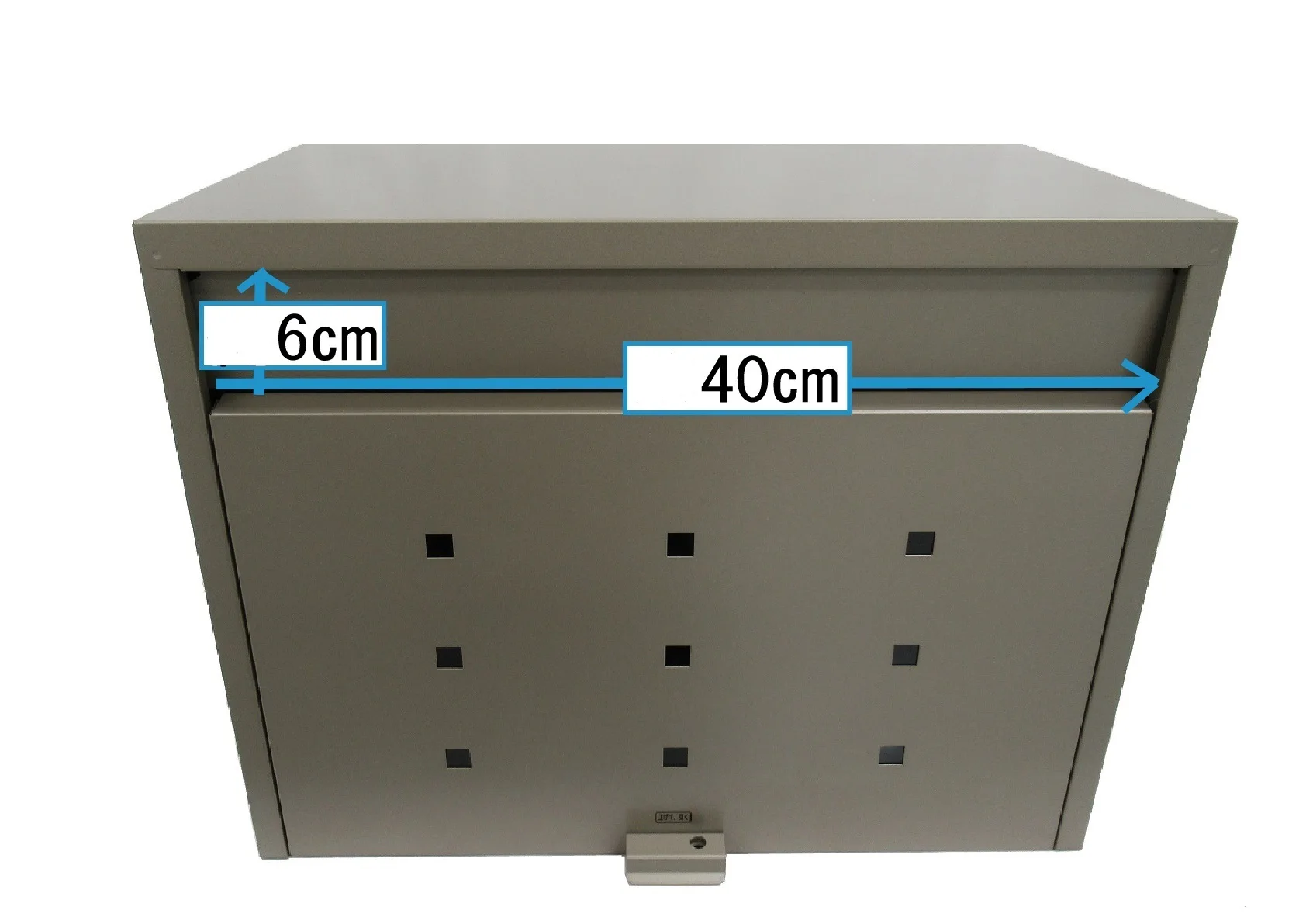 Titan Grey Outdoor Jumbo Mailbox Modern Design Bronze Grey Steel Made High Capacity Weatherproof Office Mailbox Home Mailbox