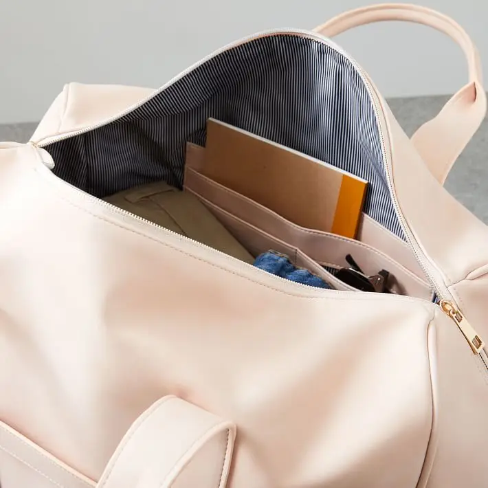 
Оптовая продажа под заказ, кожаный комплект для путешествий, Женская Праздничная Спортивная розовая сумка 