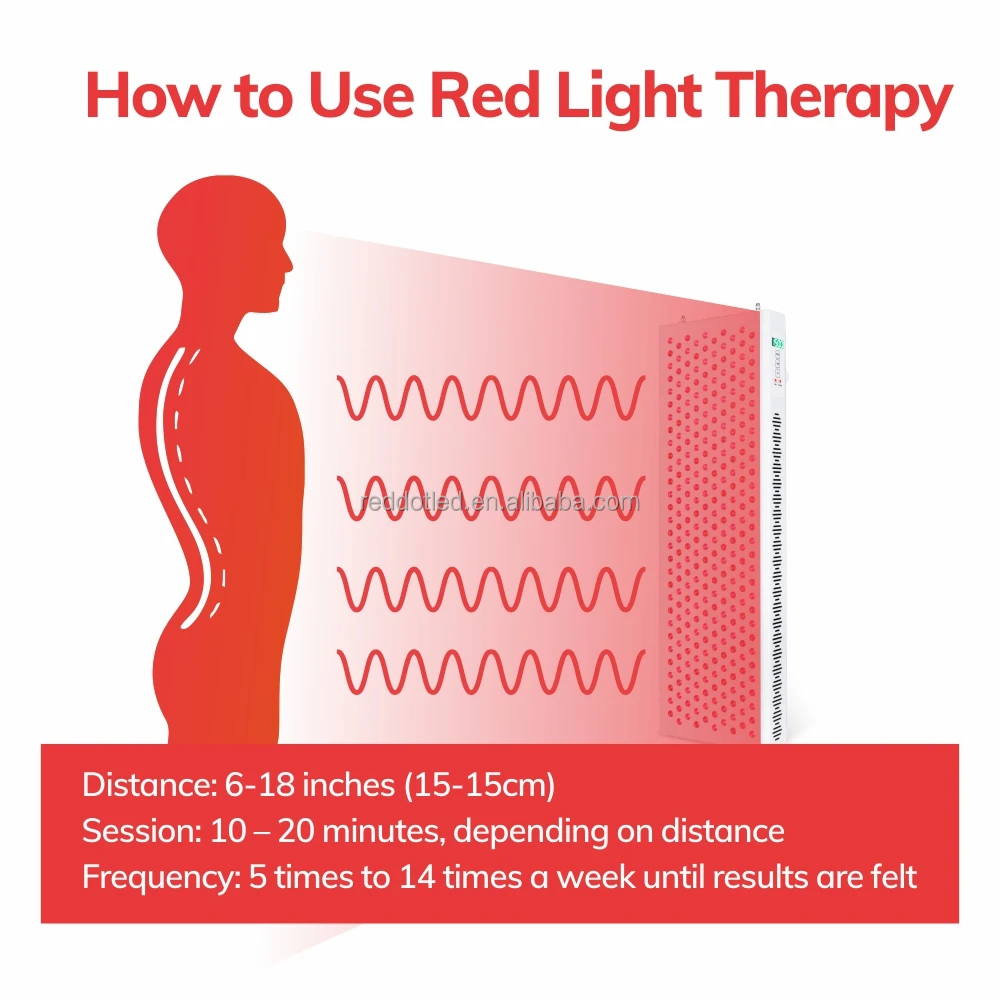 Reddot Rd1500 Highest Irradiance 1500w Full Body Infrared Red Light