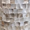 Brown and white mother of pearl