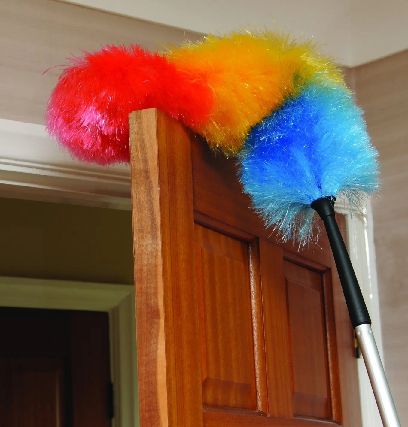 Extendable Anti Static Feather Duster Extending with Grip Handle & Duster Remove Dirt or Dust