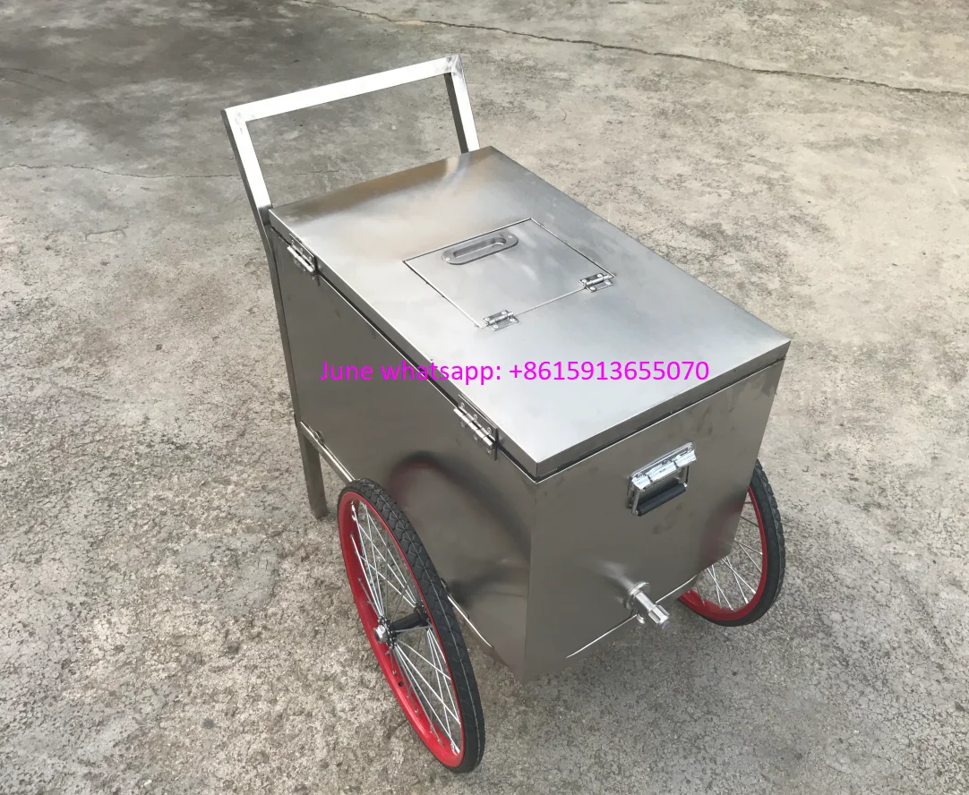Popsicle Ice Cream Cart 3 Wheel Cold Drink Cooler Freezer Bicycle