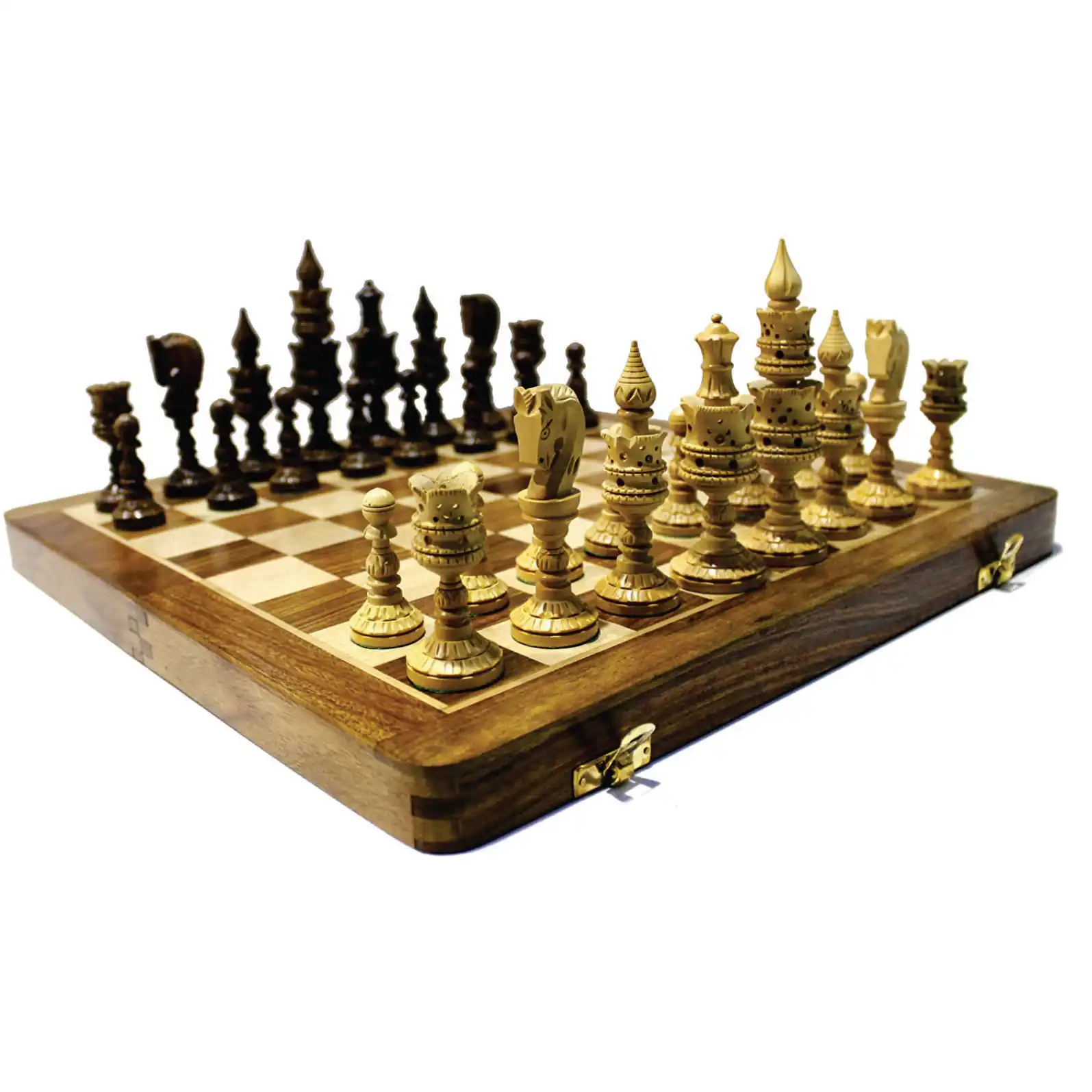 Привлекательная деревянная шахматная доска из акации с пешкой ламинированная ручной работы для игр в помещении