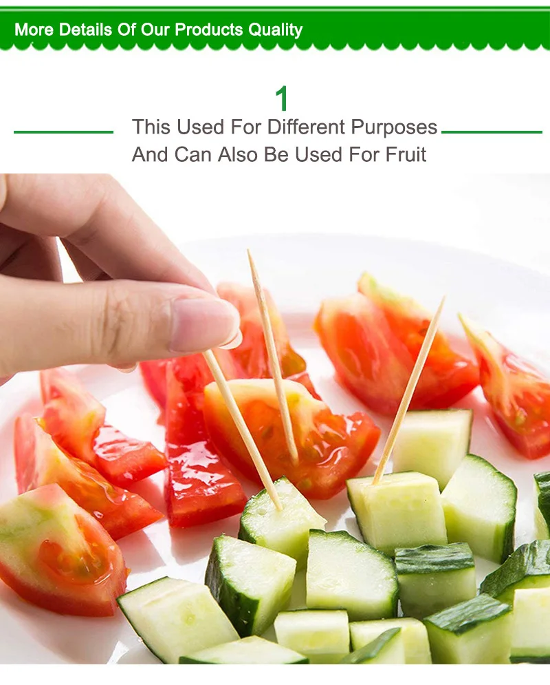 8mm bamboo toothpicks individual cello wrap individually wrapped