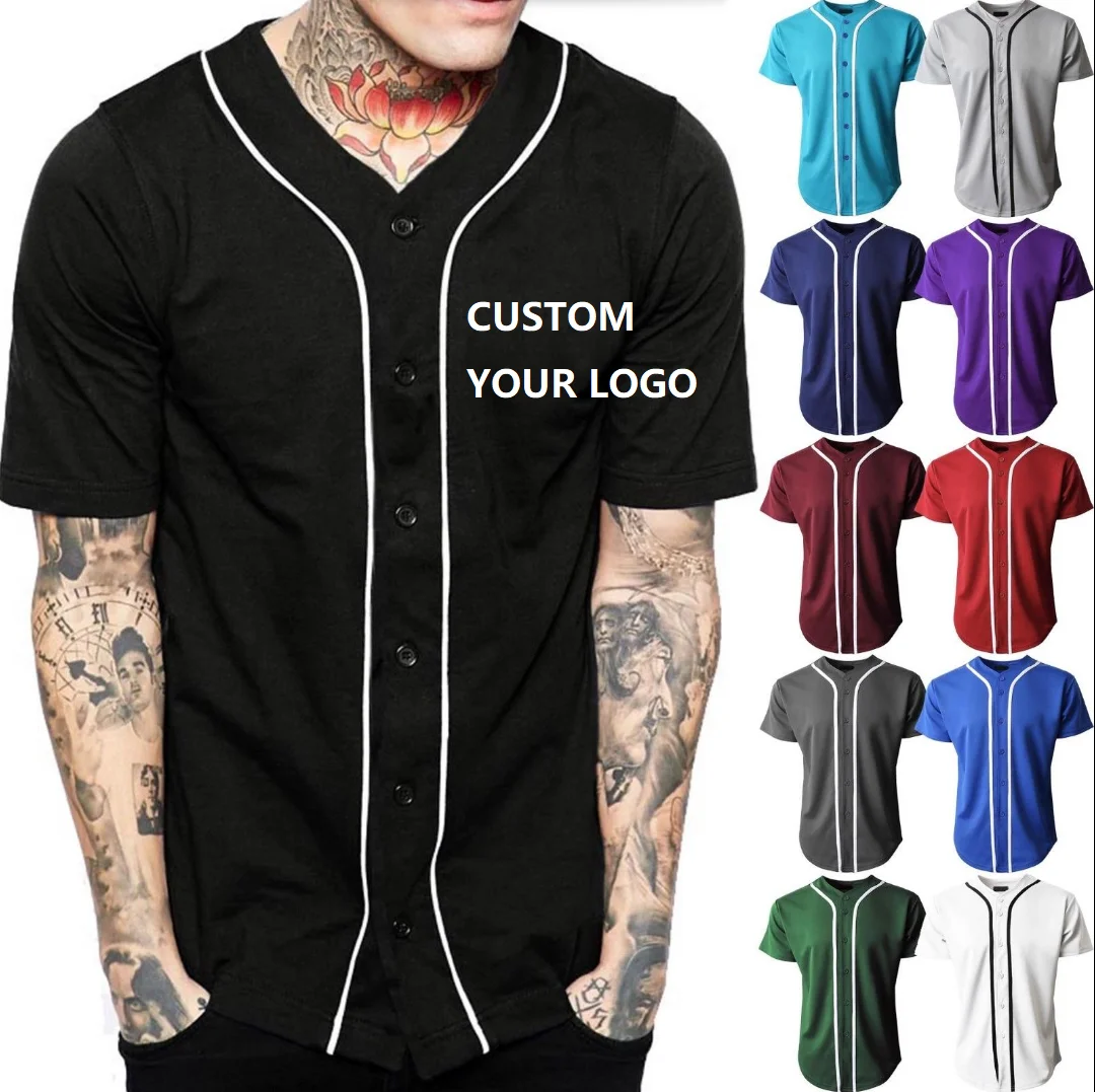 Source Vedo Baseball Jersey Dropshipping Custom Logo Cheap Sublimation  Polyester V Neck Majestic Blank Baseball Jersey on m.