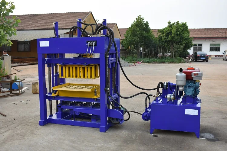 Дизельный блок делая машину QT4-40 гидравлический дизельный станок для изготовления строительных блоков дизельный силовой блок изготовляющая машина