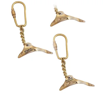 Designer Brass Dolphin Fish Design Keychain Brass Polished Home Car & Bike Keys Key Ring~Key Chain Nautical Gift Item