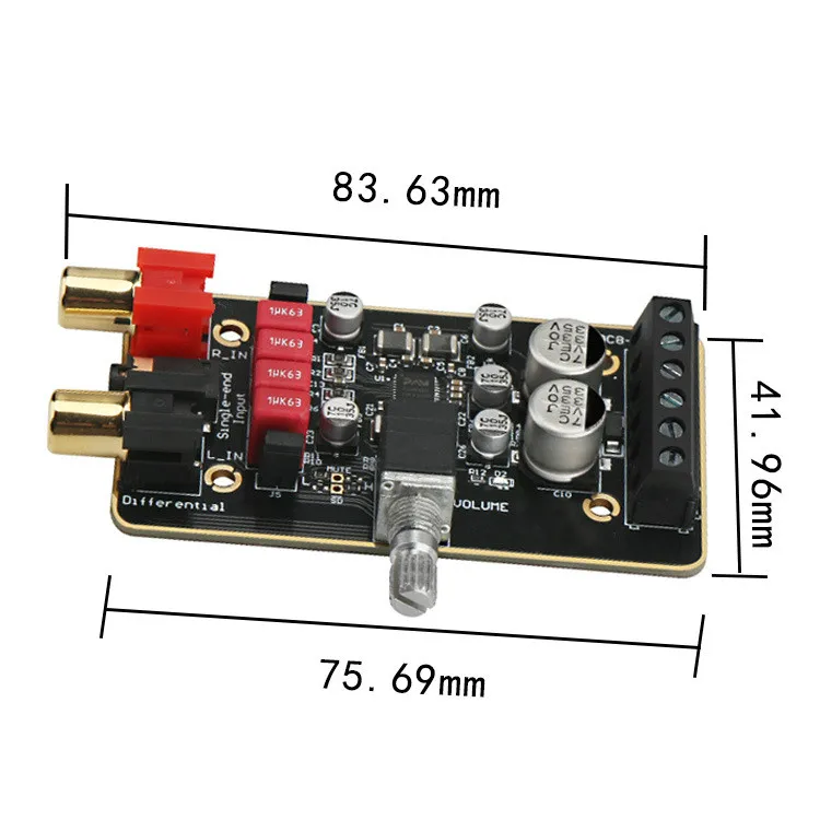 Qiilu Carte amplificateur de puissance 5.0 stéréo 2 canaux Qiilu Carte amplificateur de puissance 5.0 stéréo 2 canaux