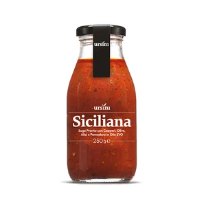 Italian Sicilian Sauce with Tomato, Anchovies, Olives and Capers 250 ml - Made in Italy