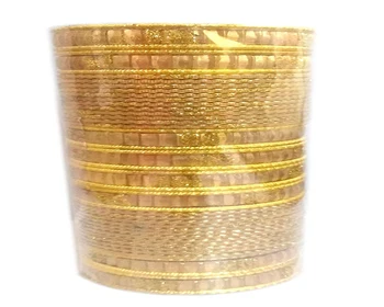 Indian Fashion Metal Partywear Golden Color Bangle For Kids 48 Bangles (1.6 Inches)