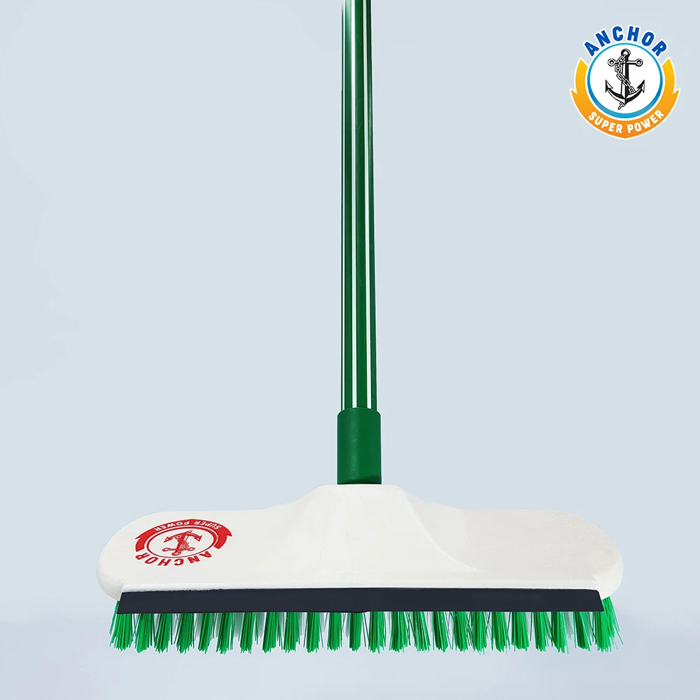 New Anchor Super Big Broom With Steel Handle & Squeegee For Large Area