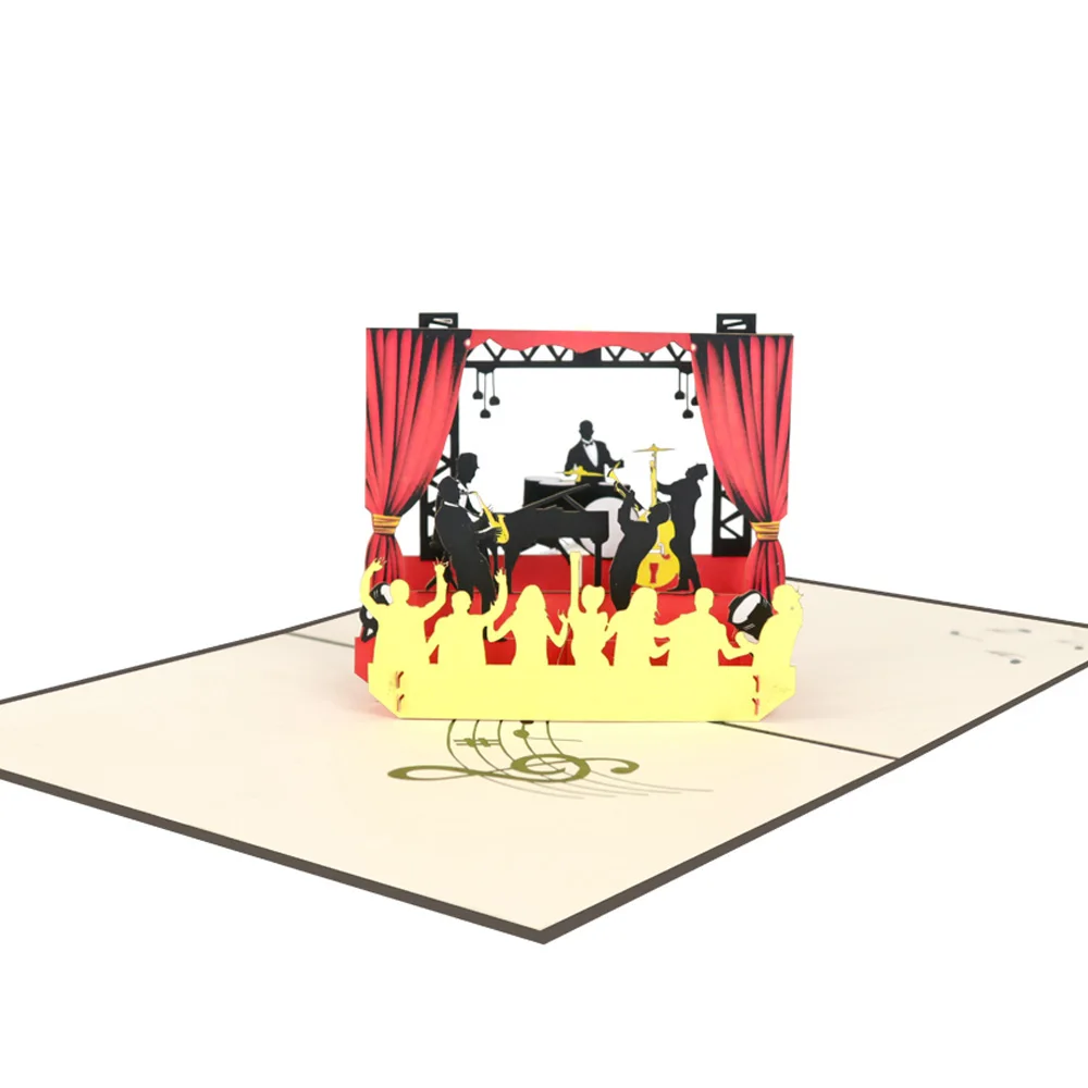 Concert Birthday Pop Up Cards Music 3d Pop Up Cards Birthday Birthday Pop  Up Cards Music High Quality Printing Vietnam Vendors - Buy 3d Pop Up Cards  Birthday,Greeting Card Set,Birthday Pop Up