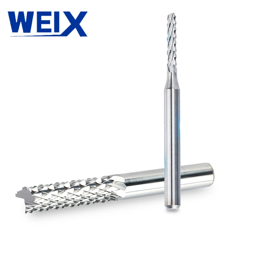 YWBL-WH 10 Stück Kugelkopf Fräser Doppelflöten Hartmetall CNC Bits Für Schneiden Gravieren 3,175x17mm YWBL-WH 10 Stück Kugelkopf Fräser Doppelflöten Hartmetall CNC Bits Für Schneiden Gravieren 3,175x17mm