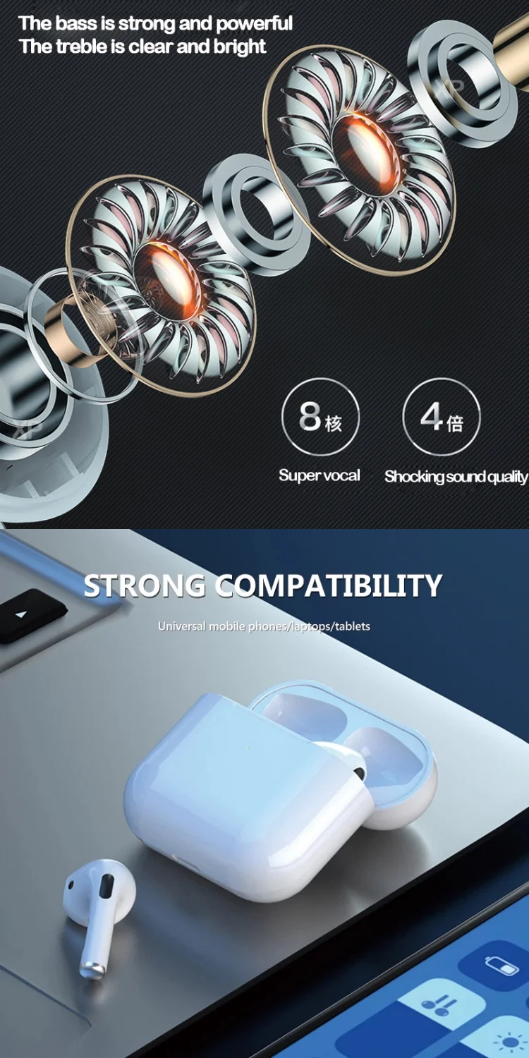 2021 Wholesale Tws Pro 5 Headphones True Wireless Mini Headset Sports ...