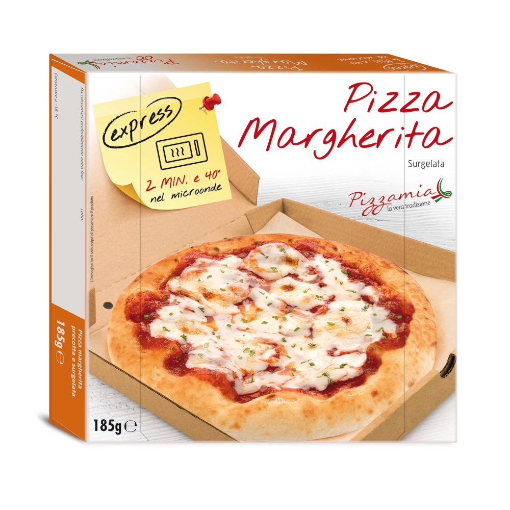 First Quality Made in Italy Frozen Pizza Margherita for Microwave 185G HOT SALE for market