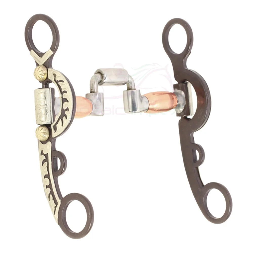 Jointed Bit Horse Chewing Mouth Roller Stainless Steel Copper Broken