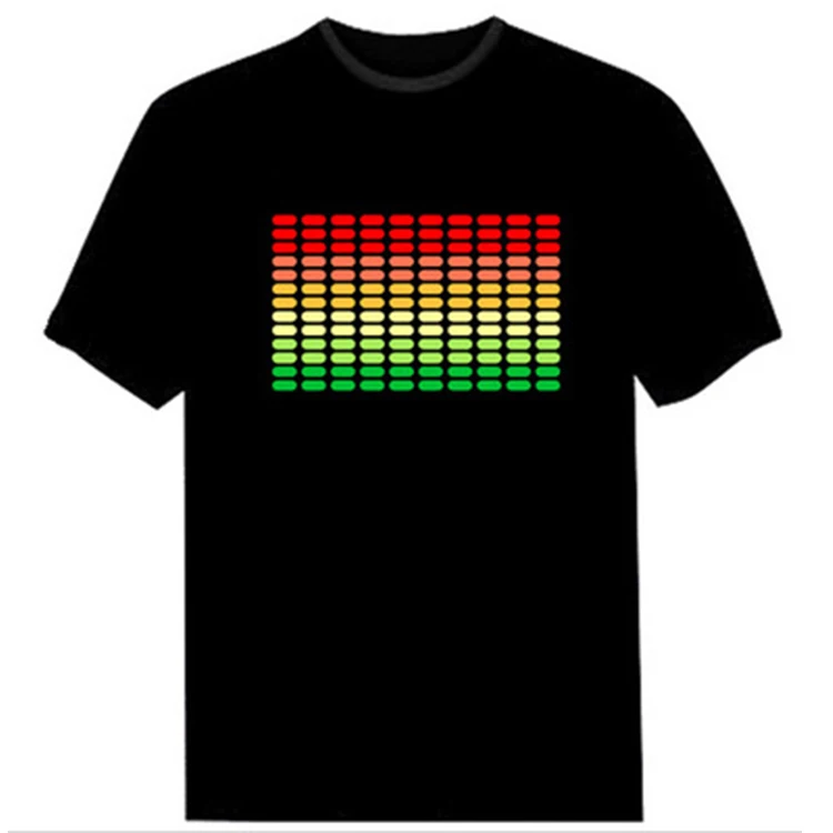 Kain Katun Light Up Tshirt Berkedip 