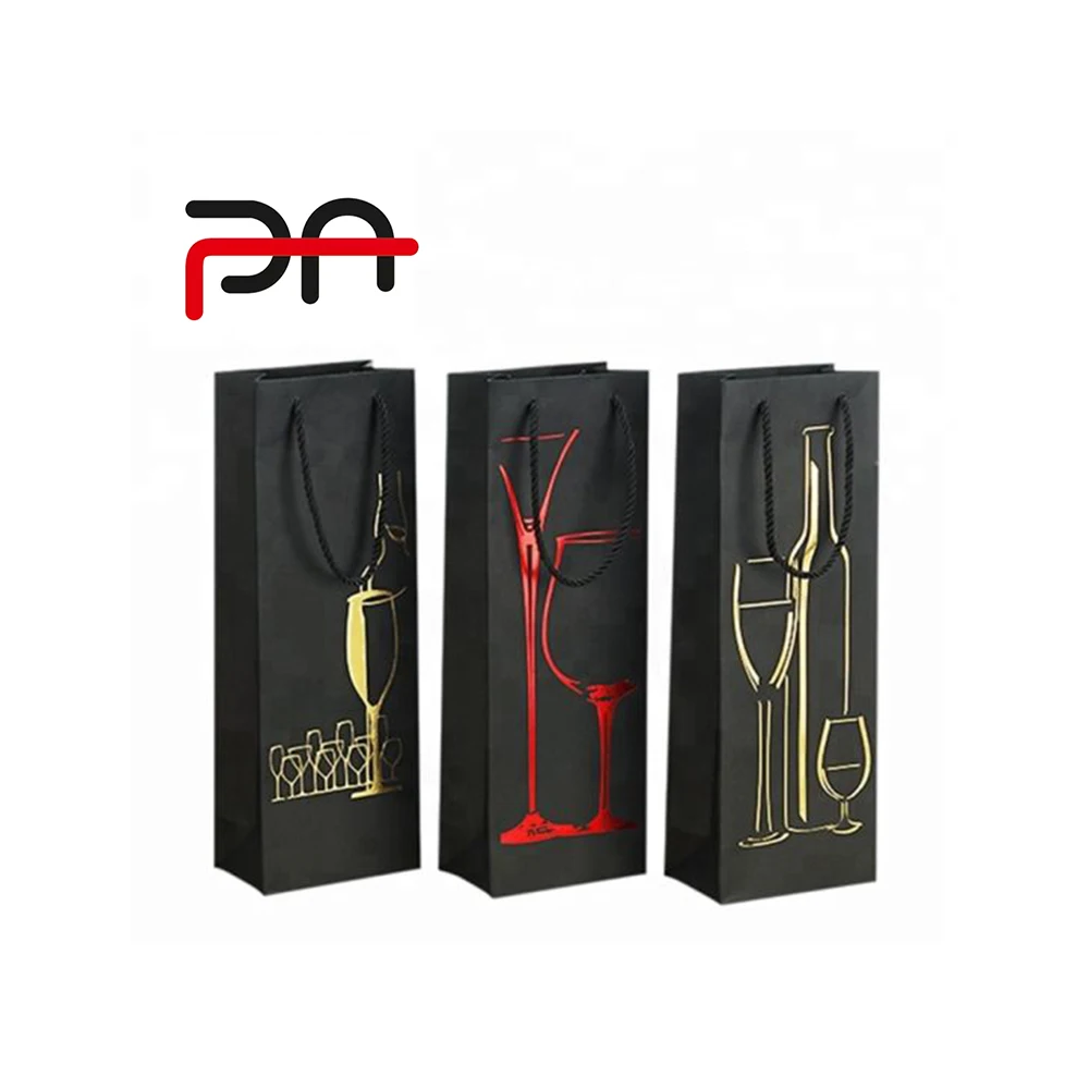 paper wine bags with handles
