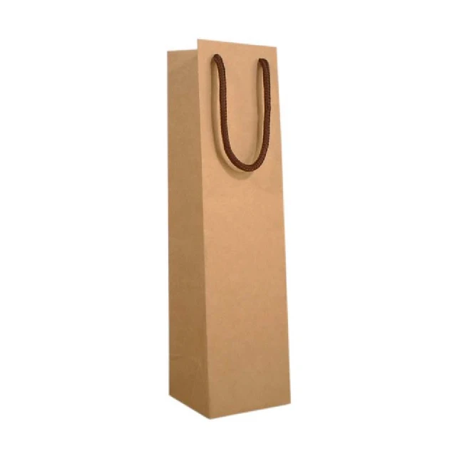 brown paper wine bolsas