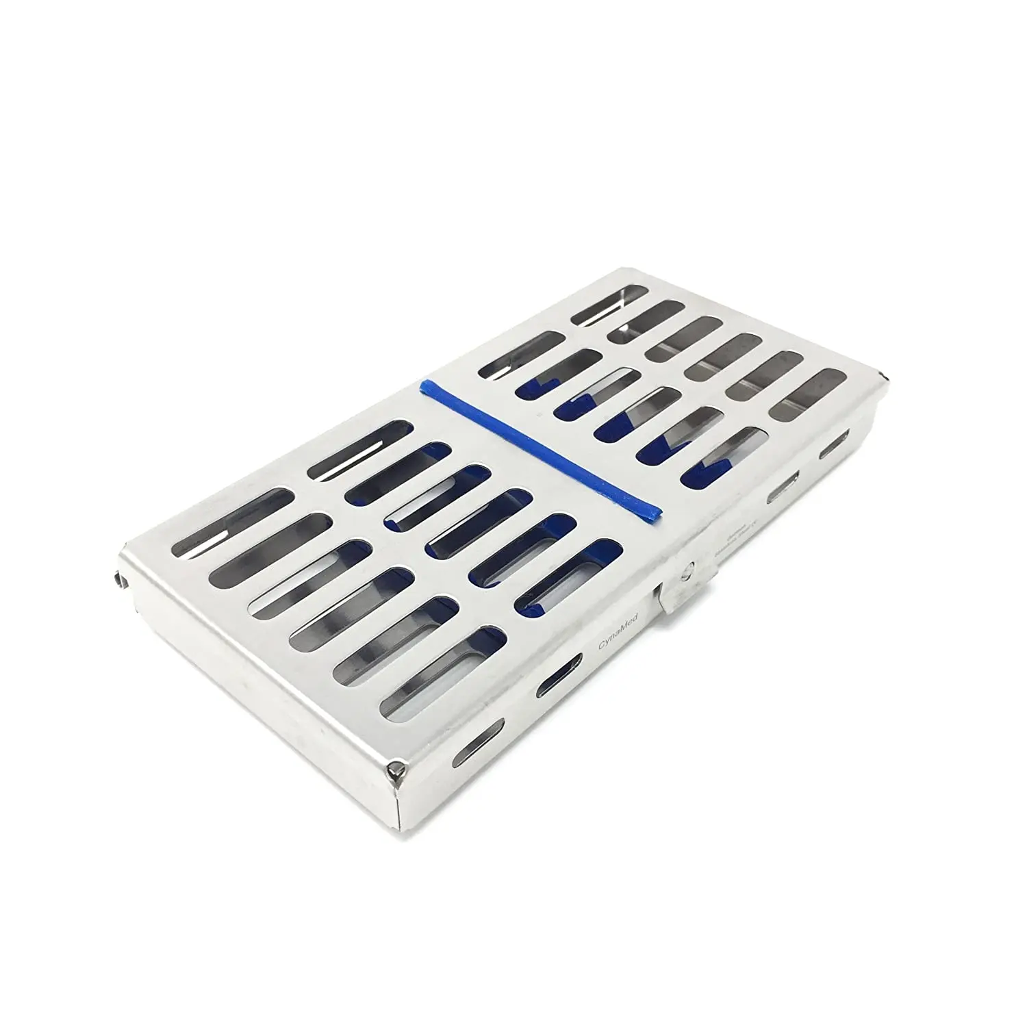 Detachable Dental Autoclave Sterilization Cassettes Racks Box for 7 Instruments Blue CYNAMED