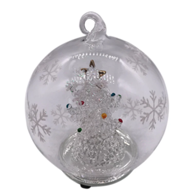 2023 hot sale fairy Christmas tree ornaments glass ball ornament manufacture