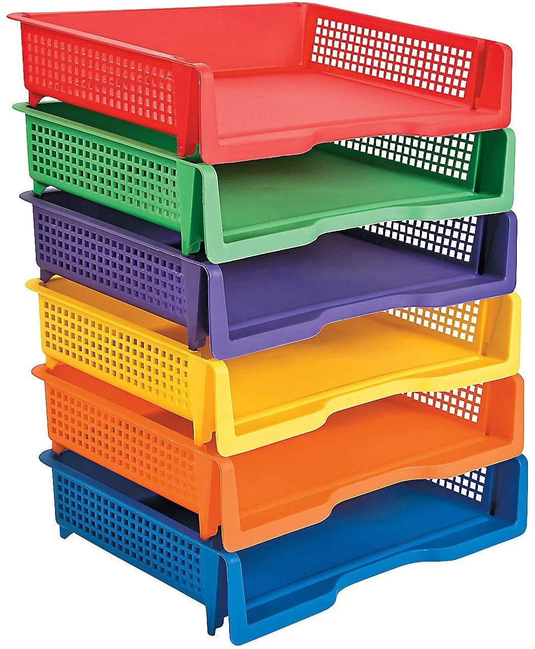 Hot sale colorful plastic desk organizer document tray