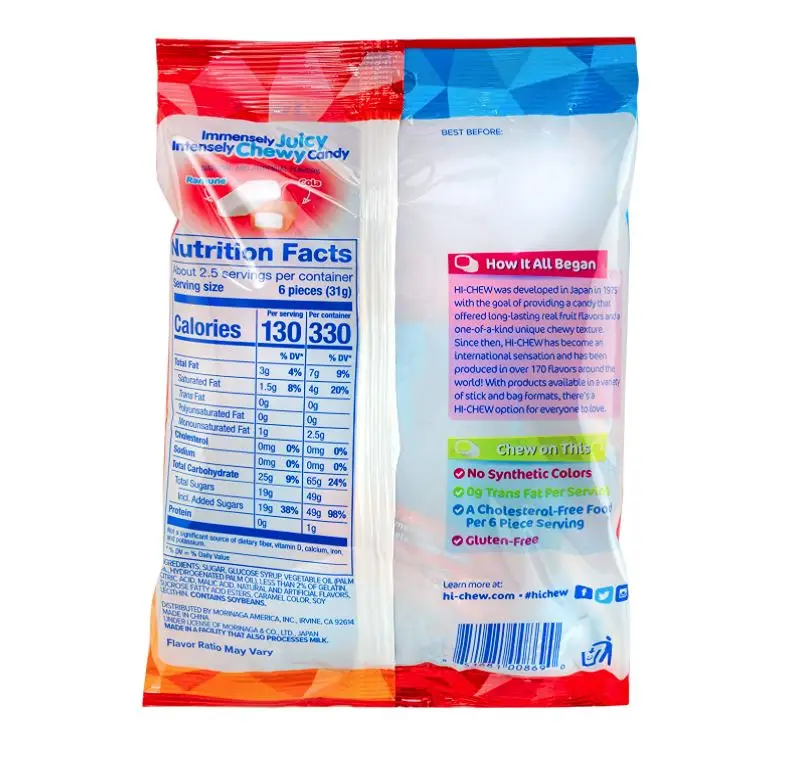 Morinaga Hi-Chew Soda Pop Mix - 2 Pack (Ramune & Cola) 2.82oz Each - Gluten Free Soft Chewy Candy - Free Shipping