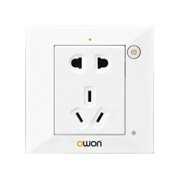 Smart Power One Outlet Receptacle Zigbee Wall Socket UK Small BMS System Zigbee Socket