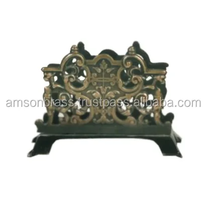 Чудесный античный держатель для английских букв литой латунный визиток