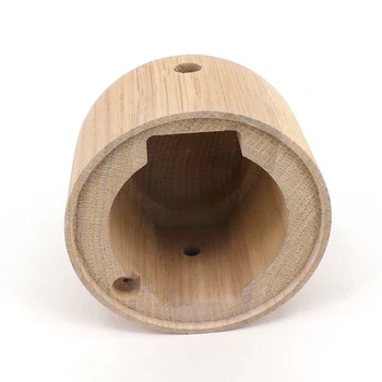 White Oak Round Shape Best Selling Smooth Finger Touch High Quality Anti Scratch Aroma Oil Diffuser Base Wood