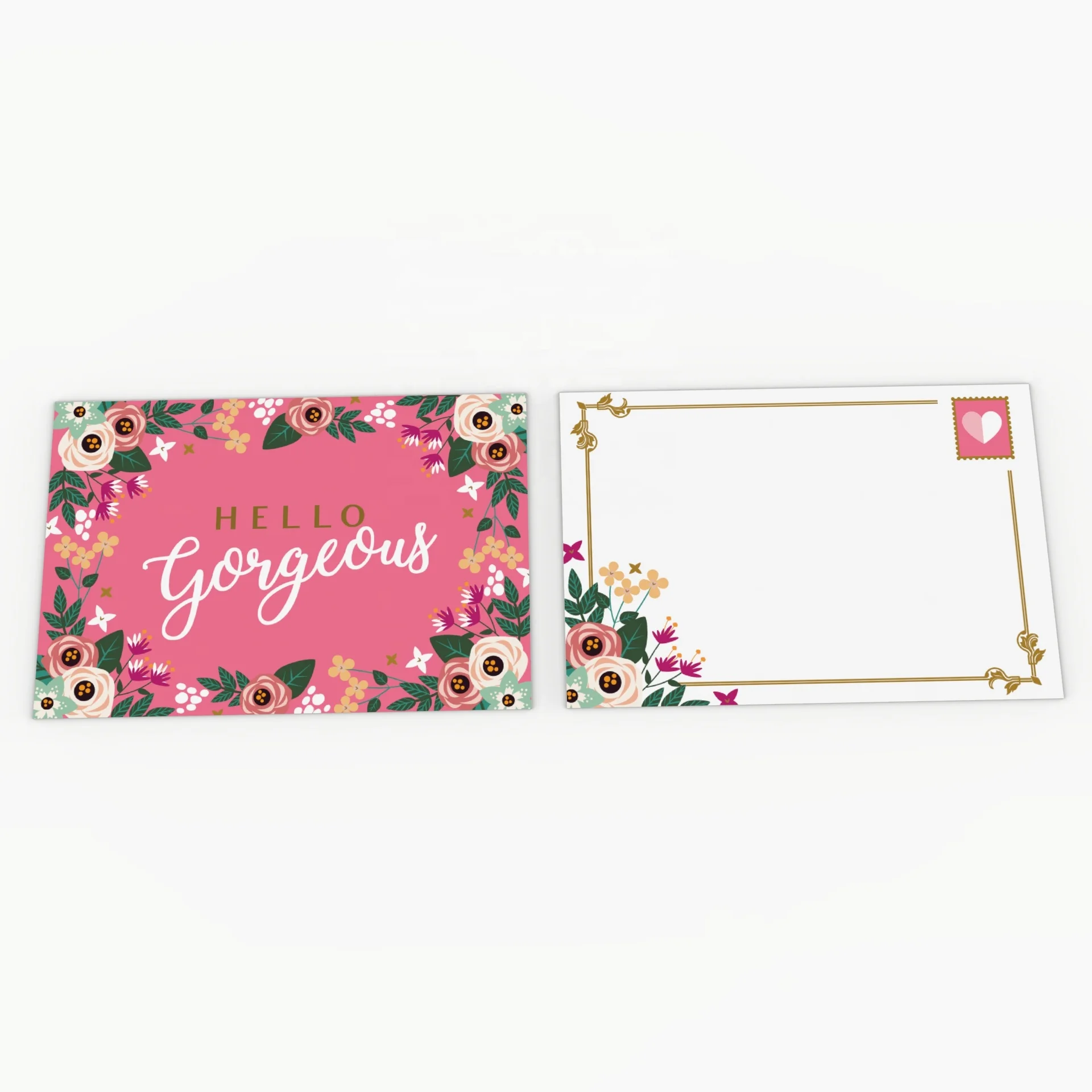 Цветные элегантные поздравительные открытки с индивидуальным дизайном