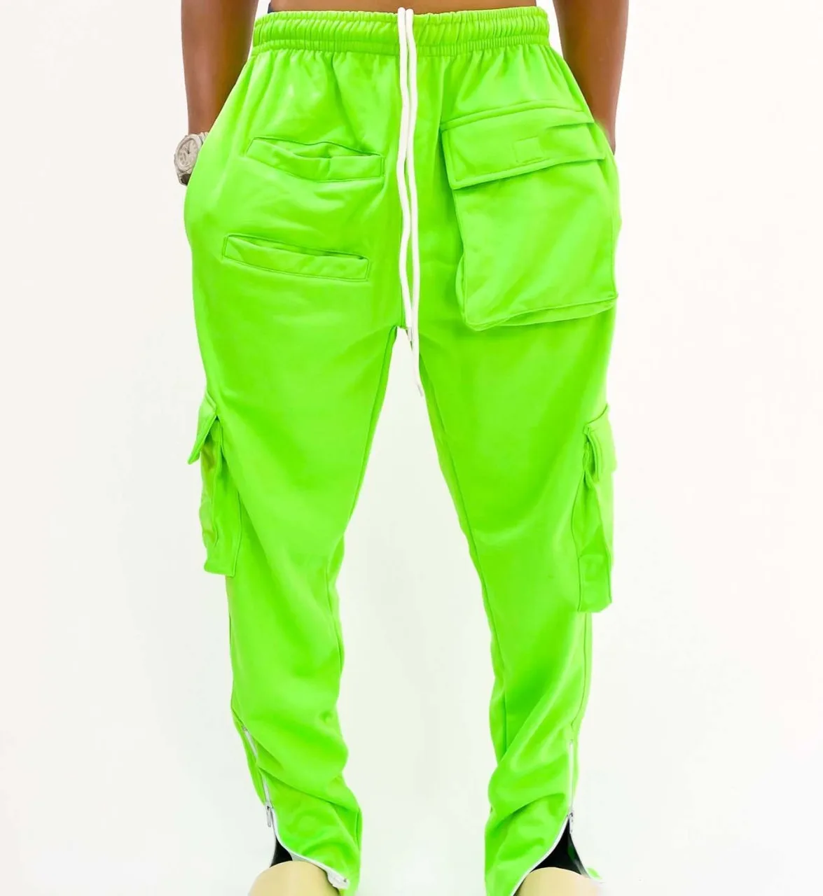 ONLY Loose fit Cargo Pants 'KARIN' in Lime | ABOUT YOU