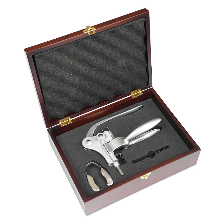 Wine Bottle Rabbit Opener Corkscrew Set Wine Foil Cutter With Wooden