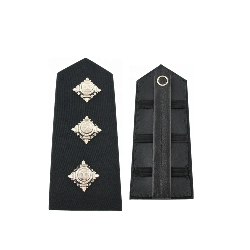 Uniform Shoulder Epaulettes With Gold Braids Hand Embroidery Shoulder ...