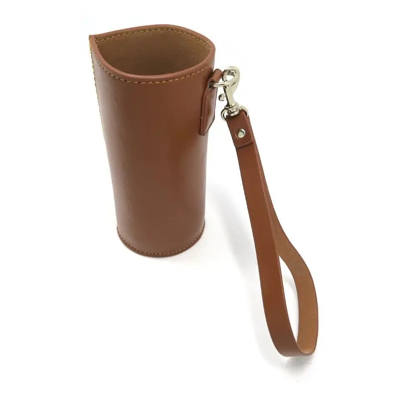 Leather Copper Bottle Holder with Coconut Birch Strap – Cold Mountain Craft