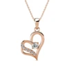 Collana di Lusso Ispirata ai Marchi di Prestigio in Argento S925 Placcato Oro Rosa 18k