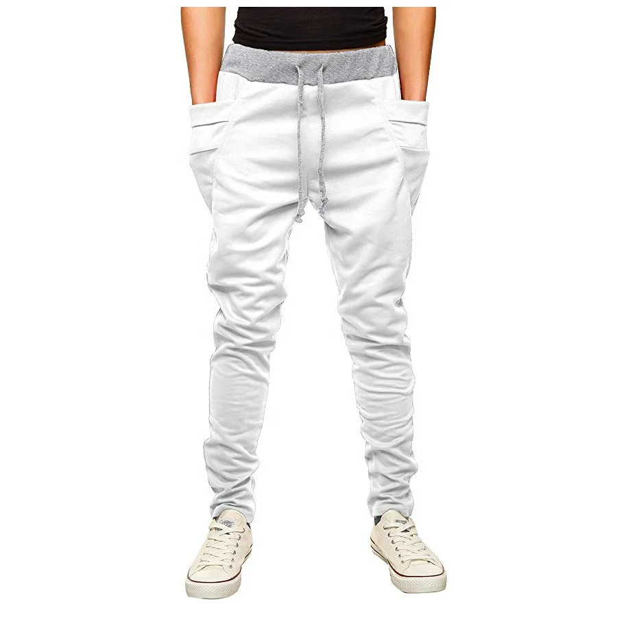 Белые спортивные штаны Slim Jogger