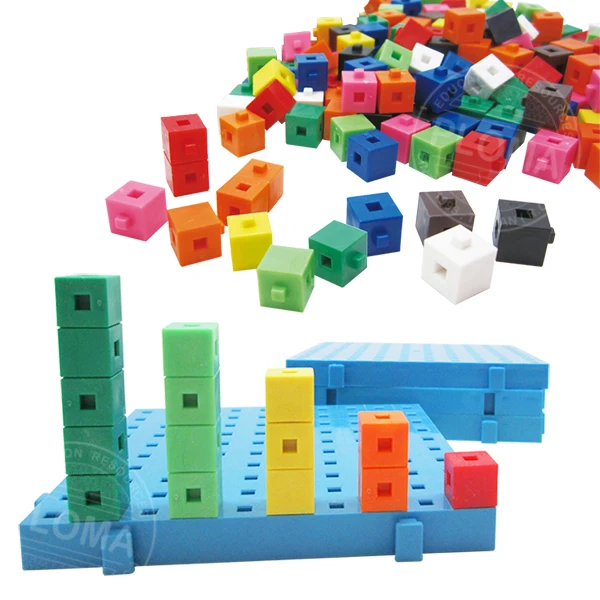 Education Connecting Cubes Building Linking Blocks For Kid - Buy ...