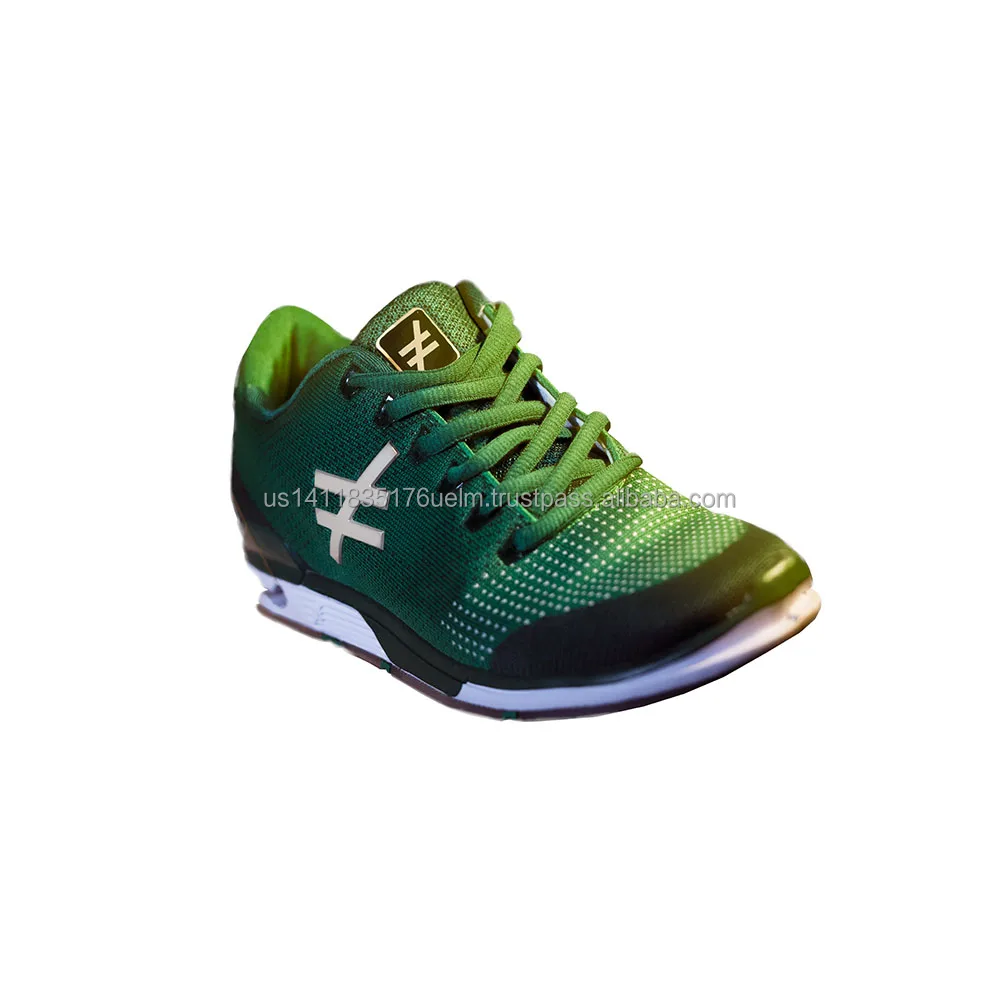 green workout shoes