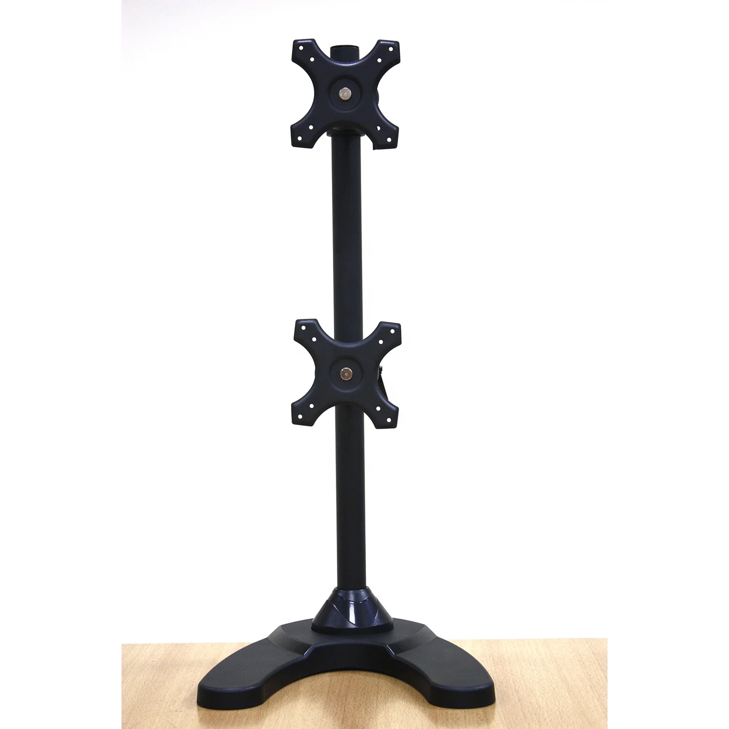Dual Freestanding Vertical Monitor Stand holds monitors up to 24
