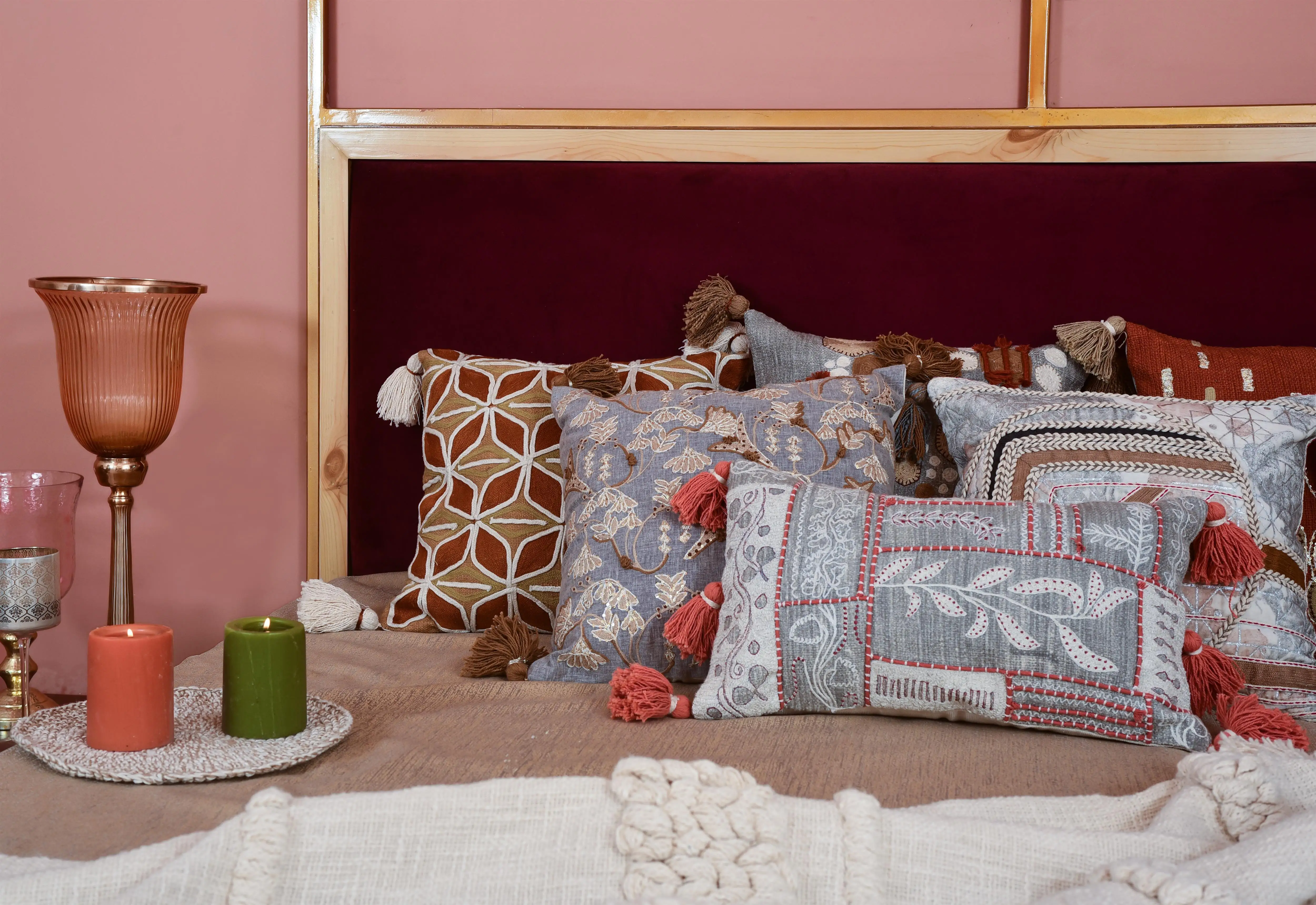 Eco Friendly Sustainable Luxury Bohemian 20x20 Customise Colour Size