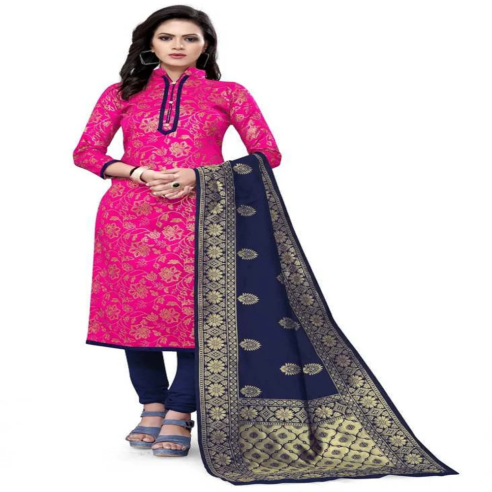 pure silk salwar kameez material